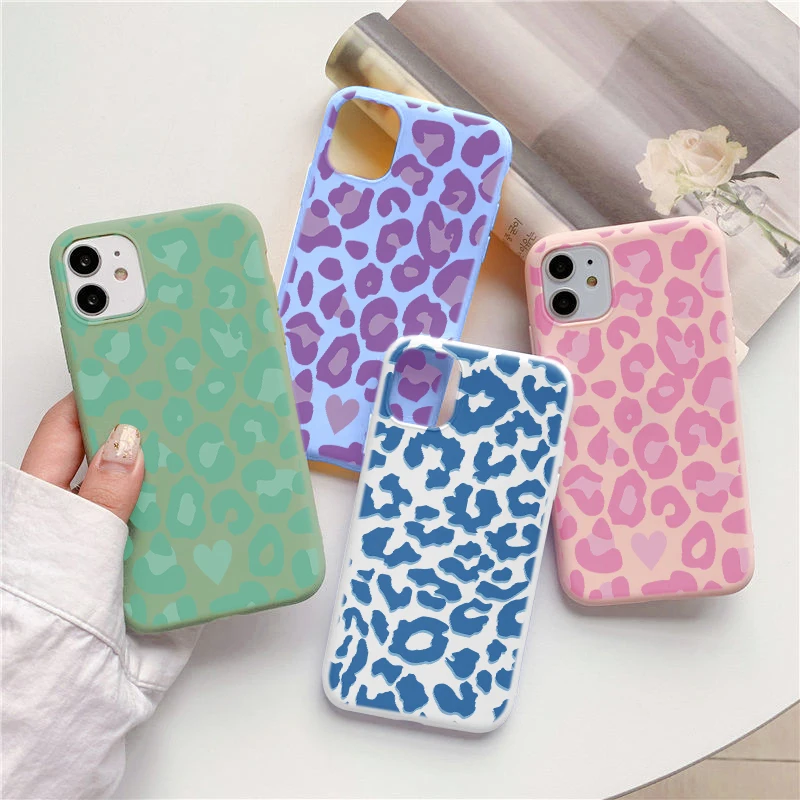 For Samsung Galaxy A52 A32 A12 A21S A10 A30 A20E A31 A40 A50 A51 A71 A70 M31 S10E S9 S10 S20 FE S21 Plus Ultra Leopard TPU Case