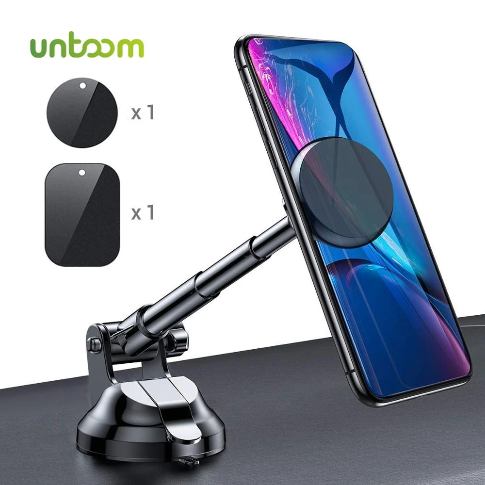 Magnetic Phone Holder Untoom Universal Car Phone Holder Strong Magnet Car Mount for Windshield and Dashboard for iPhone Samsung