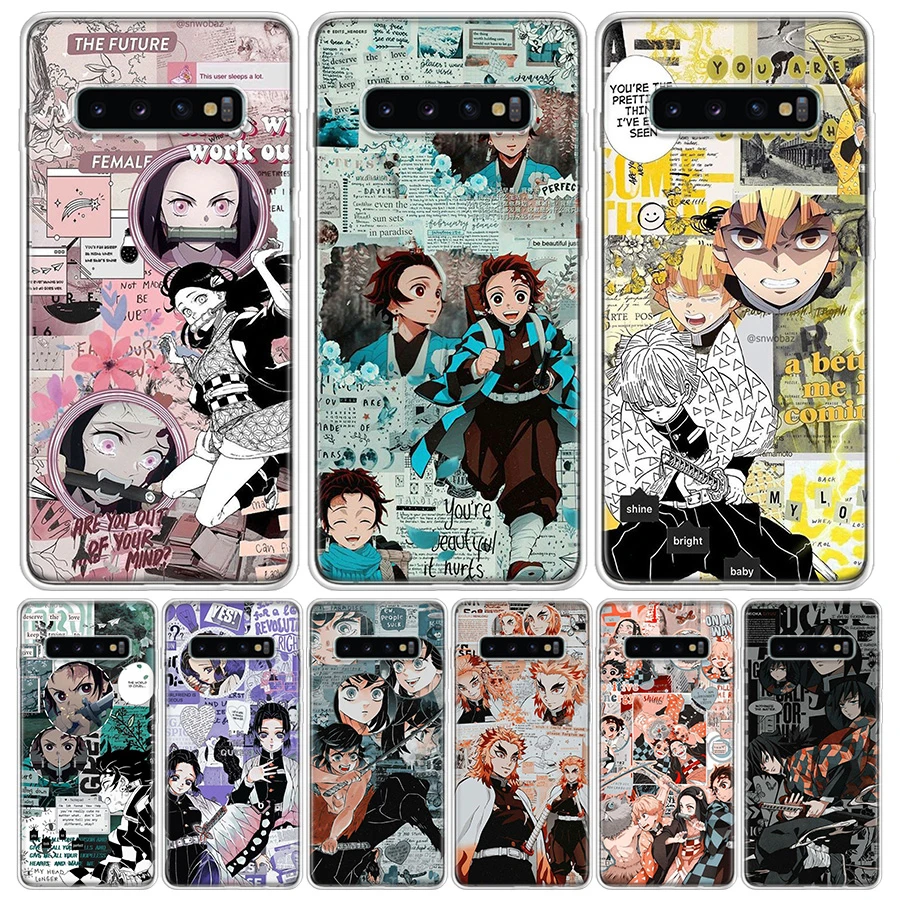 Kimetsu No Yaiba Demon Slayer Anime Phone Case For Samsung Galaxy A50 A70 A30S A51 A71 A10 A20E A40 A20S A01 A21S A6 A7 A8 A9