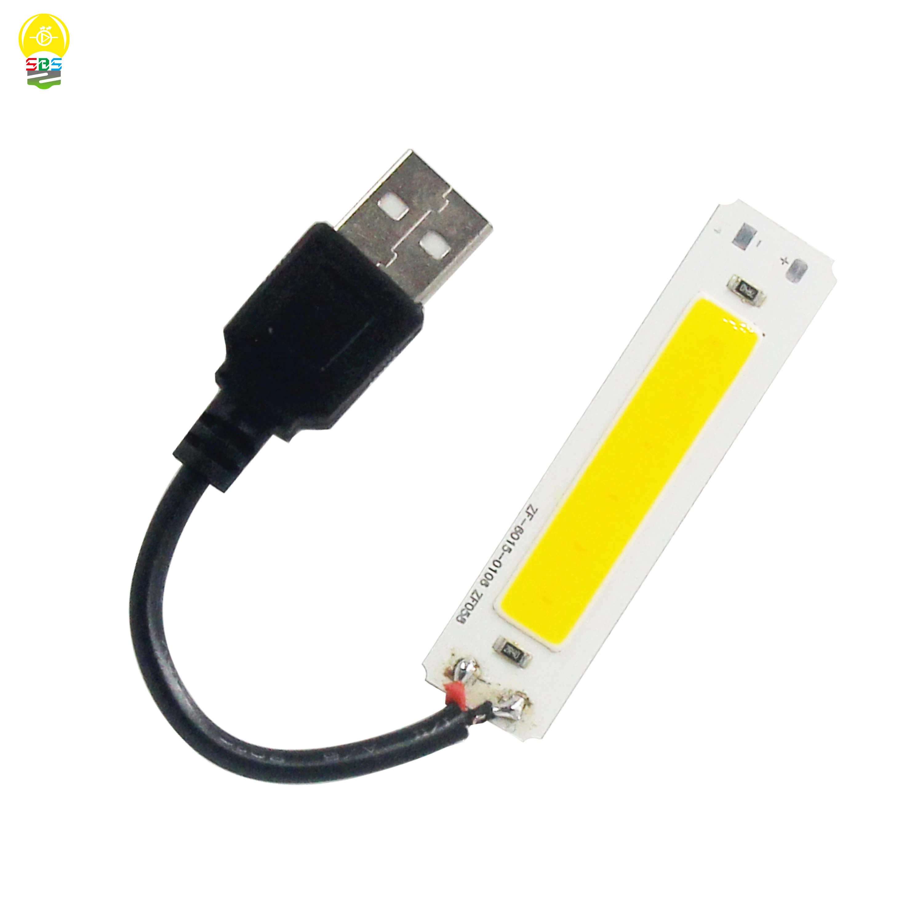 60*15mm DC 5V USB led light source 2W LED COB Chip on board warm cold white strip bar lighting bulb for DIY work lights