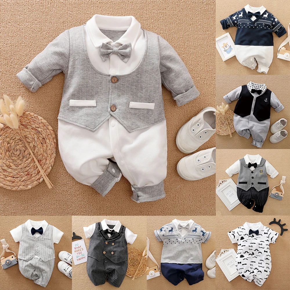 Malapina Baby Boy Romper Kids Summer Spring 0-24M Age Infant Gentleman Toddler Newborn Outfits Baby Girls Clothes 2021