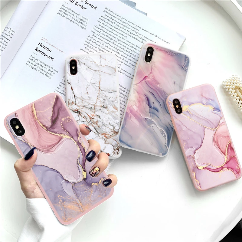 Vintage Marble Case For Huawei Y8S Y5p Y8p Y6p Y7p Honor Play 9A 9S 9C X10 10 20 9 8X 9X Lite 30 S 10i 8A Nova 5T 7 Pro TPU Case