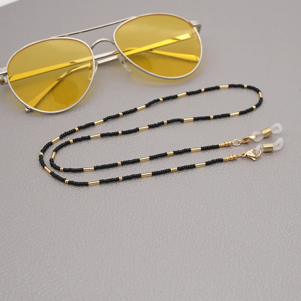 Go2Boho Chains For Glasses Strap Accessories Mask Chain Necklace Jewelry Miyuki Beads Strap Trendy Sunglasses Jewellery Lanyard
