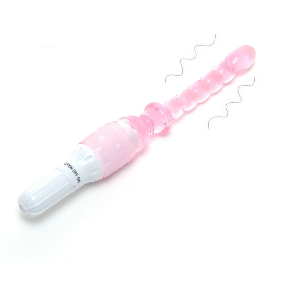 Jelly Vibrator Stick Long Anal Butt Plug Beads G-spot vagina Massager Adult Sex Toys For woman Couples Masturbation Shop Dildo