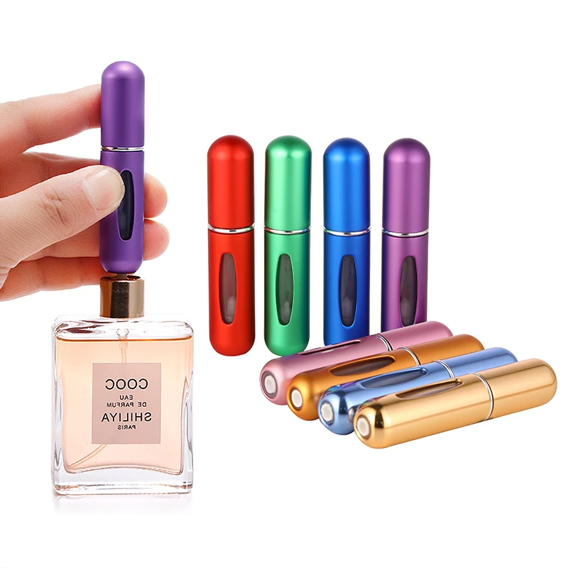 5ML Refillable Portable Travel Mini Spray Refillable Conveniet Empty Atomizer Perfume Bottles Cosmetic Containers For Traveler