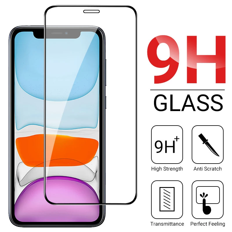 Protective Tempered Glass For IPhone 11 12 13 Pro Max Glass IPhone XR X XS Max 7 8 6s Plus 12 Mini SE 2020 Screen Protector Film