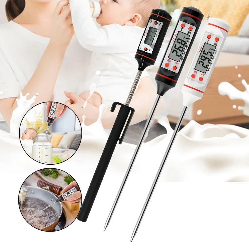 Kitchen oil thermometer Needle Food Thermometer Instant Read Meat Temperature Meter Tester with Probe for Grilling BBQ Kitchen