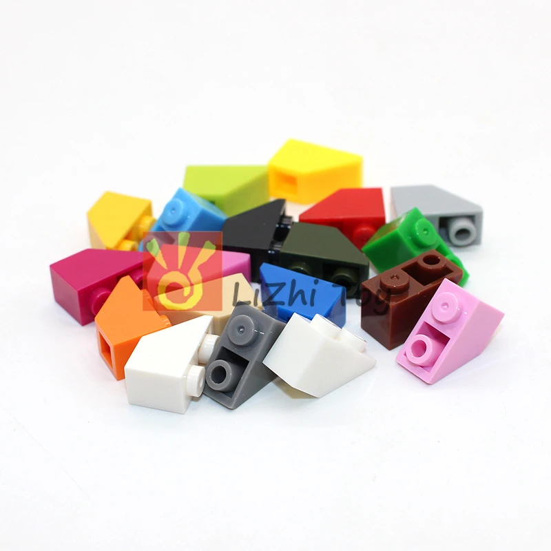 MOC Slope Brick 1*2 Inverted 3665 DIY Enlighten Block Bricks Compatible with Assembles Particles 100pcs