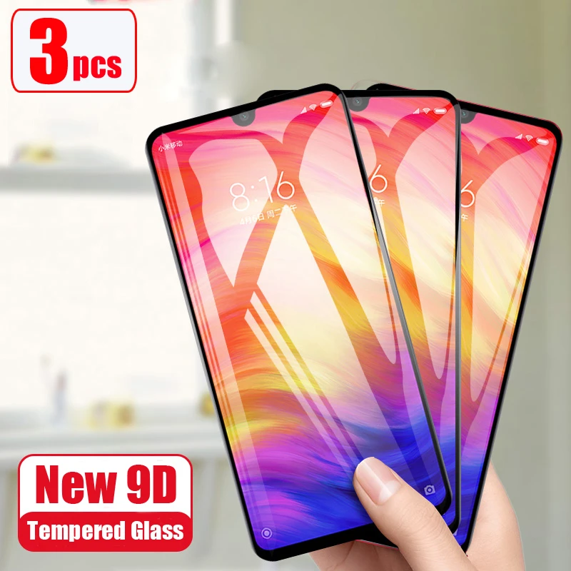 3PCS Tempered Glass For Xiaomi Redmi note 10s 10t 9T 8T 7 8 11 pro plus 9A 9C 9T Screen protector For Redmi note 9s 9T 8TGlass