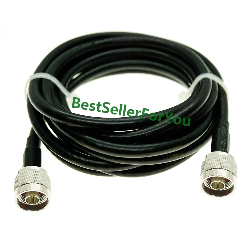 N Male to N Type Male connector RG58 RF Radio Test Jumper Patch Coax Cable