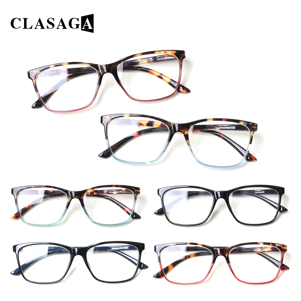 Stylish Rectangular Reading Glasses Spring Hinge Men Women Reader Eyeglasses Diopter 0.5 1.75 2.0 3.0 4.0...