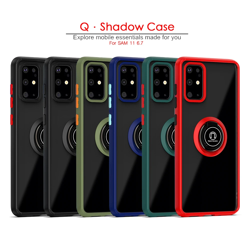 Camera Protection Case For Samsung A40 A50 A51 A71 S20 Ultra S10 Plus Magnetic Ring Bracket Holder Luxury Shockproof Full Cover