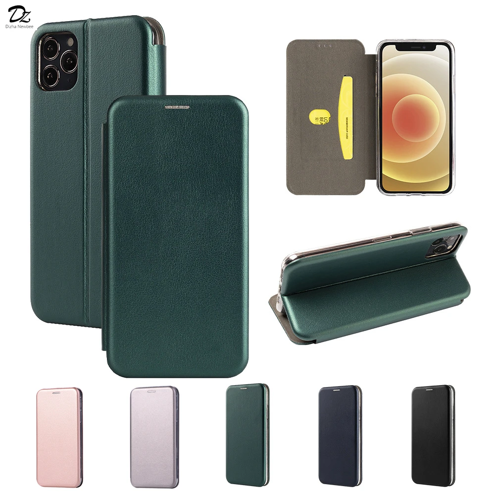 Luxury Leather Wallet Flip Cover For iPhone 12 11 Pro Max Mini XS XR X SE 2020 8 7 6 6s Plus 5S 5 Card Coque Slots Magnetic Case