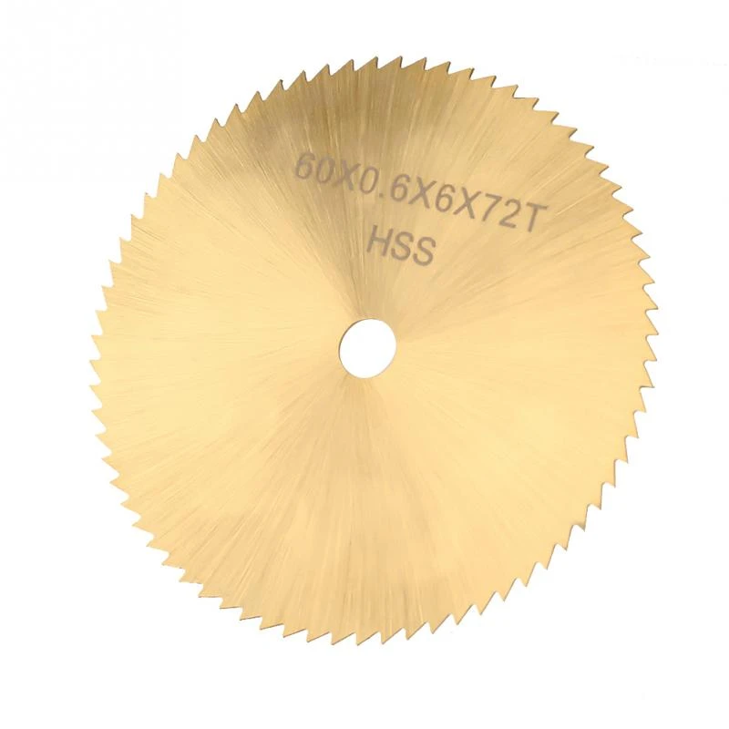 60mm 72 Teeth High Steel Circular Small Cutting Disc for Metal Wood Plastic Inner Diameter 6mm/6.35mm Optional