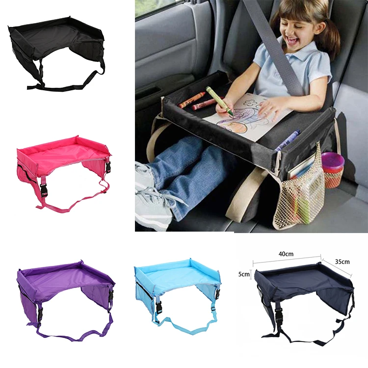 Waterproof Baby Car Seat Organizer Tray Stroller Kids Toy Food Holder Desk Children Portable Table for Car Child Table Storage