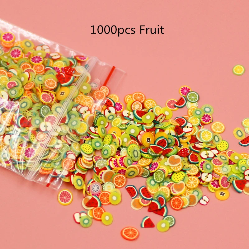 1000Pcs/pack Mixed Animal Fruit Nail Art Resin Cake Heart UV Resin Epoxy Mold Filler For Diy Jewelry Making Tools