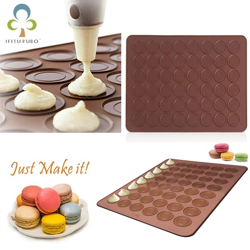 30/48 Holes Silicone Mat For Oven Macaron Silicone Baking Mat Non-Stick Baking Macaron Cake Pad Bakeware Pastry Baking Tools ZXH