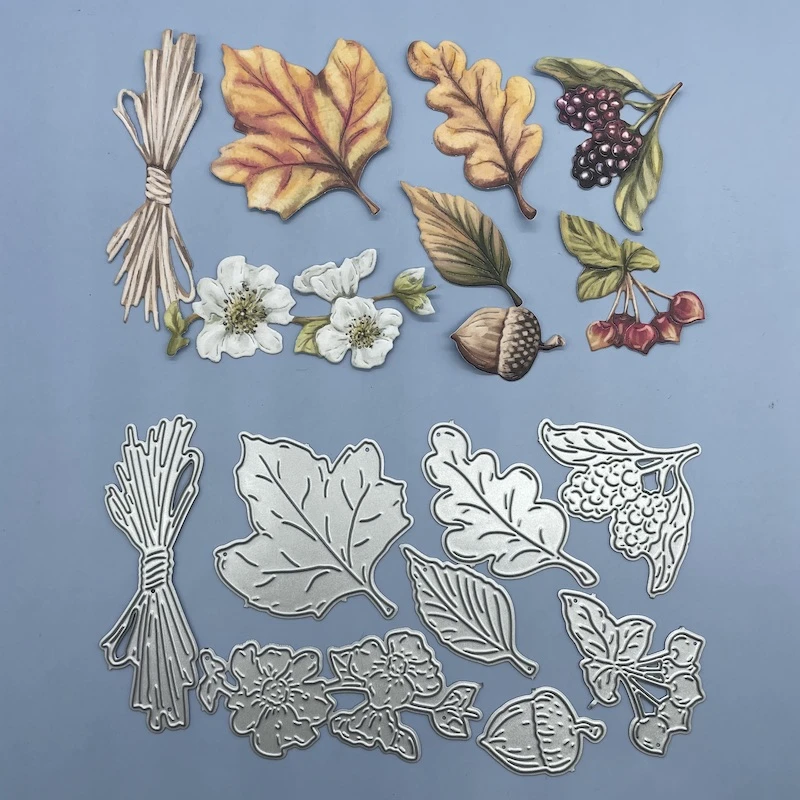 Leaves and pinecones Metal Cutting Dies 2020 For Scrapbooking DIY Paper/photo Cards New Design Cutting Dies Craft Cuts