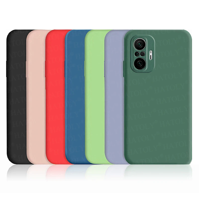 For Xiaomi Redmi Note 10 Pro 10S Case Note 8 9 9s 9T 10 Pro Cover Original Liquid Silicone Soft Bumper Phone Case Poco X3 M3 Pro