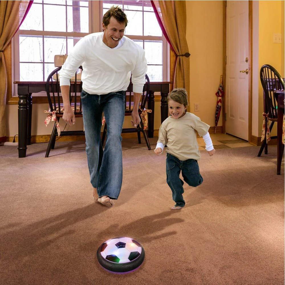 18cm Hovering Football Mini Toy Ball Air Cushion Suspended Flashing Indoor Outdoor Sports Fun Soccer Educational Game Kids Toys