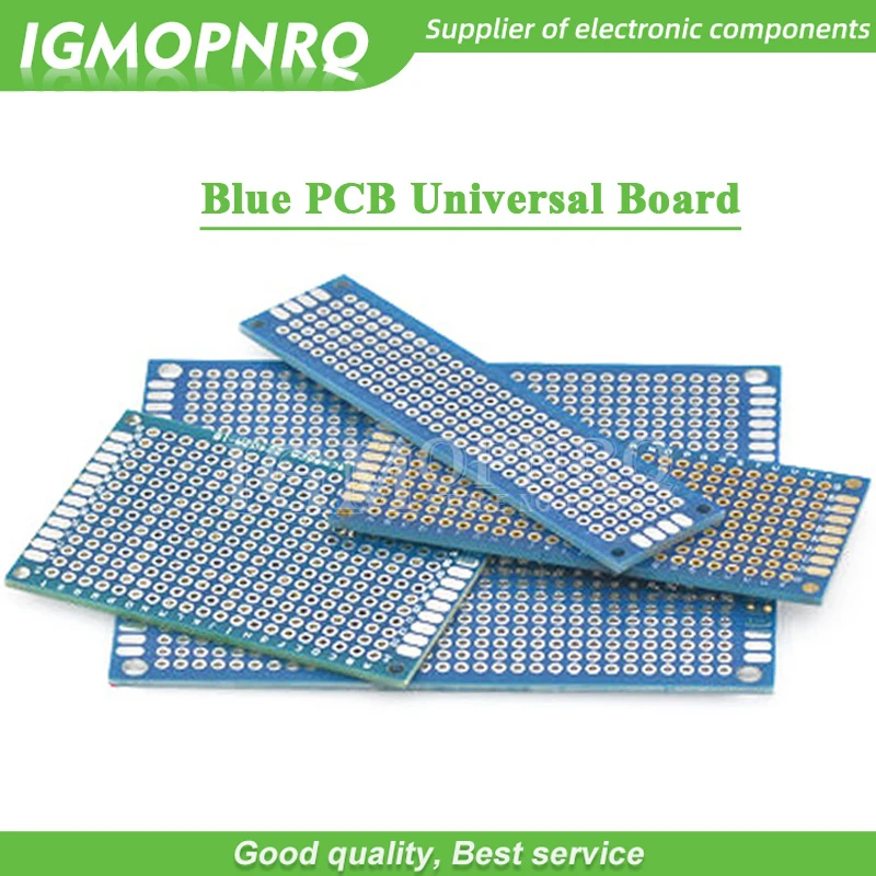 1pcs Double-Sided Protoboard Breadboard Universal Board blue PCB 2*8cm 3*7cm 4*6cm 5*7cm 7*9cm 2.54mm