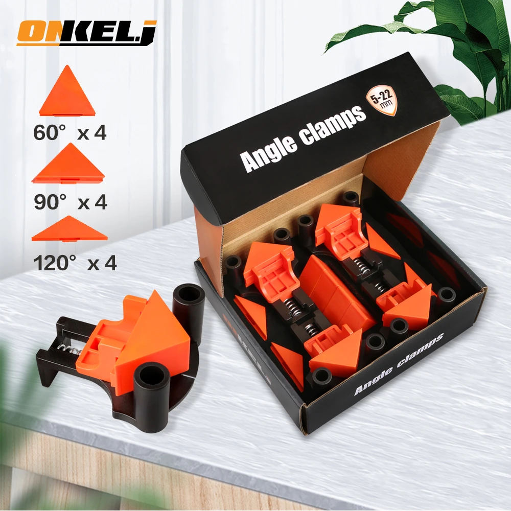 Onkel.J 60/90/120 Degree Right Angle Clamp Corner Mate Woodworking Hand Fixing Clips Picture Frame Corner Clip Positioning Tools
