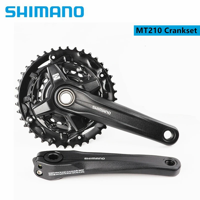 Shimano Alivio MT210 2-Piece 170mm 44-32-22T 3x9 Speed MTB Mountain Bike Bicycle Crankset With MT500 Bottom Bracket