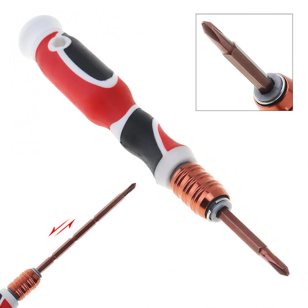 3.5mm Adjustable Dual Purpose Phillips Slotted Screwdriver Precision Magnetic Screw Driver Hand Tools for Office Home Use