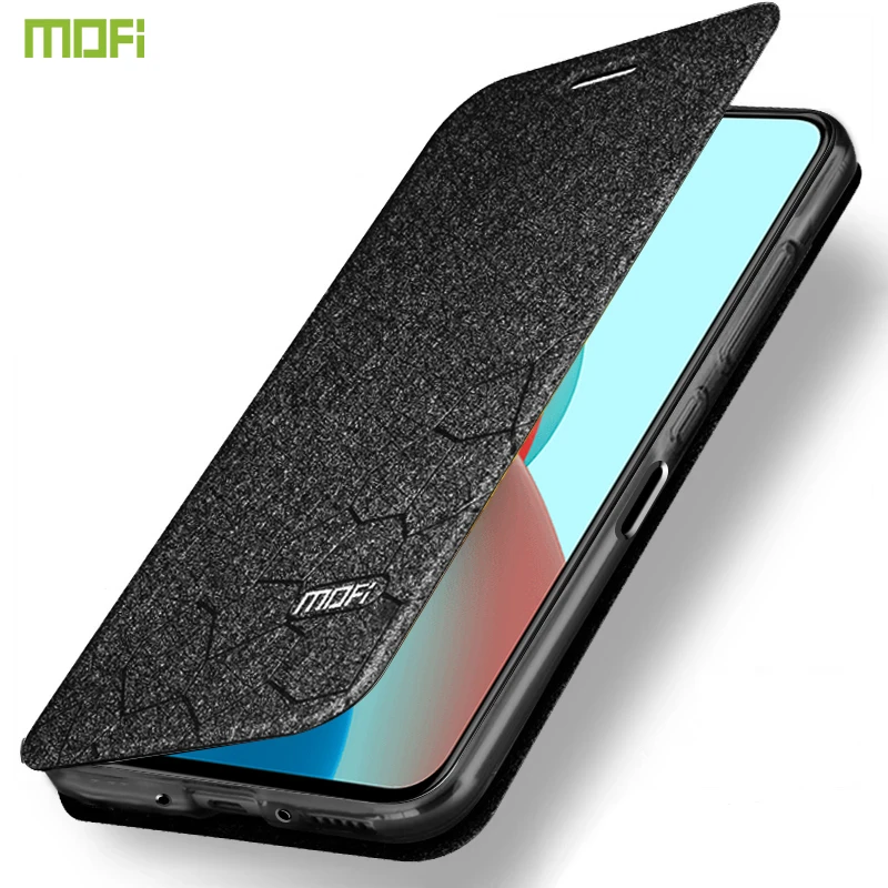 For Xiaomi Redmi Note 10 Pro Case Flip PU Leather Silicone Back Cover MOFi Original Redmi Note 10 Shockproof Book Cases Coque