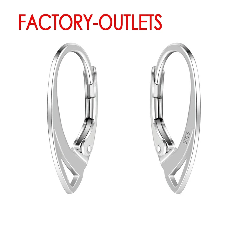 DIY Fashion Jewelry Accessories 925 Sterling Silver Earring Findings High Quality 10pairs Per Lot Ear Hook Unit 20pcs Wholesale