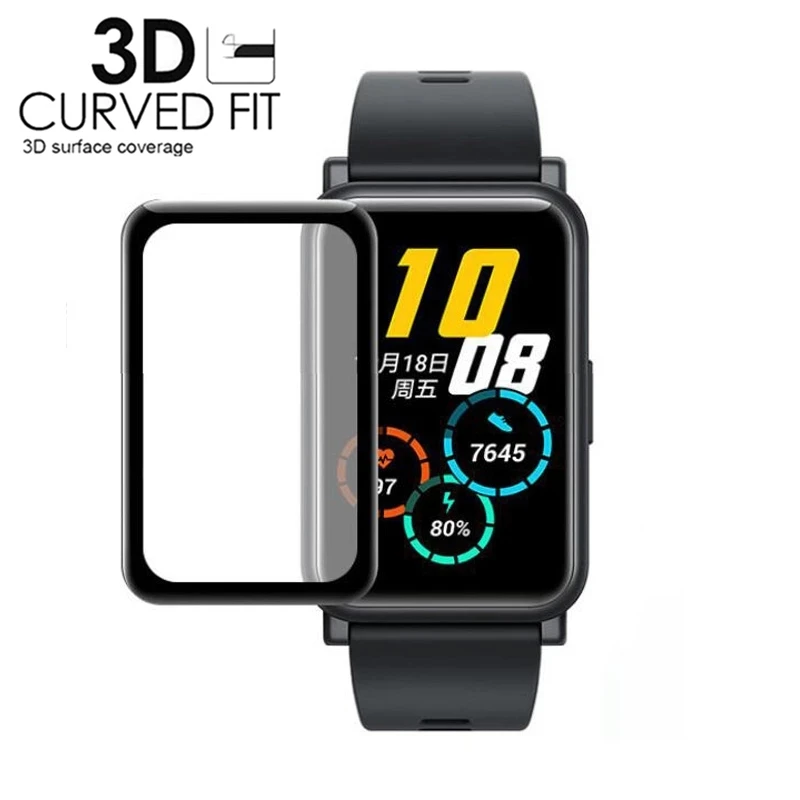 3D Curved Edge HD Screen Protector Film for Huawei Watch Fit /Honor Watch ES FULL Coverage Clear Anti-Scratch Cover Film