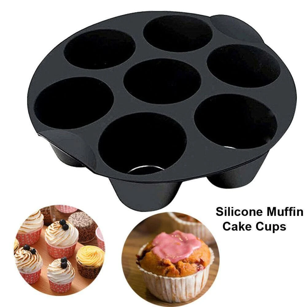 Air Fryer Accessories 7 Even Cake Cup Muffin Cup For 3.5-5.8l Various Models Of Air Fryer Molds Cupcake Cake Muffin Baking Cups