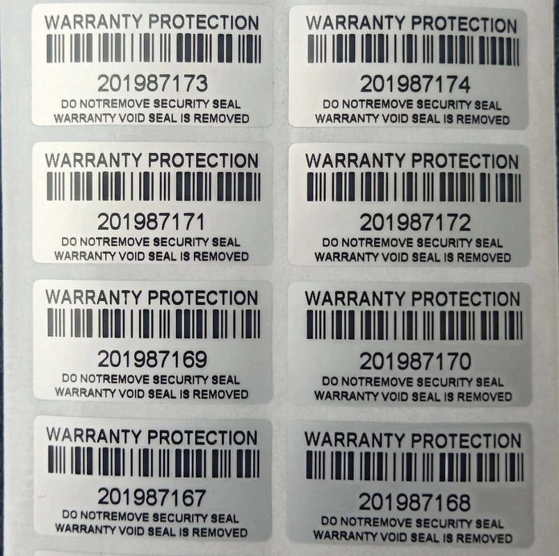 100PCS protection warranty sticker 30mm x 15mm security seal tamper proof warranty sticker false decal