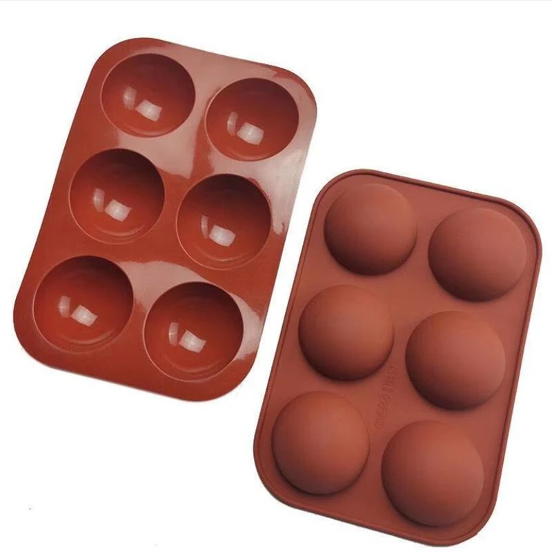 Half Sphere Silicone Soap Molds Bakeware Cake Decorating Tools Pudding Jelly Chocolate Fondant Mould Ball Biscuit Baking Mould