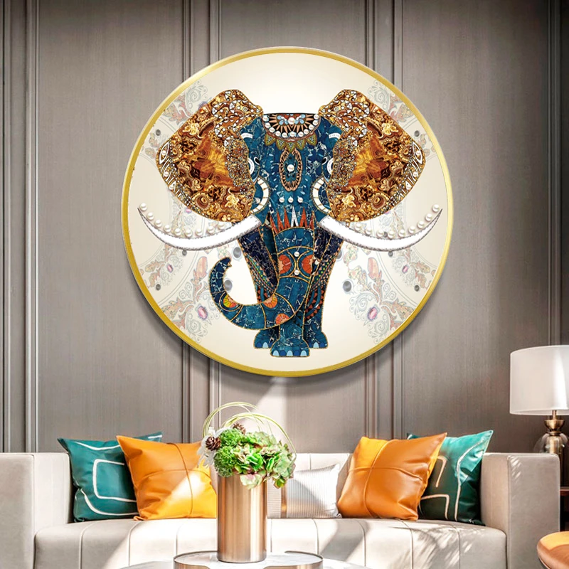 Needlework,DIY Printed European Style Cross stitch,Sets For Embroidery kit Full embroidery Elephant Cross-Stitching Home Decor