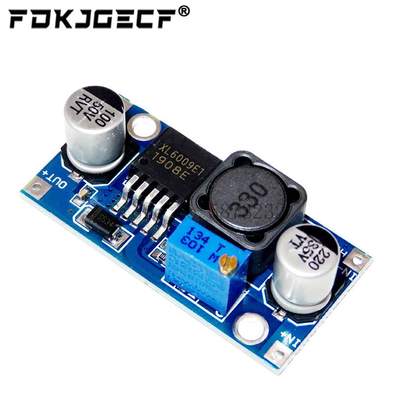 DC-DC Adjustable Step-up boost Power Converter Module XL6009 Replace LM2577