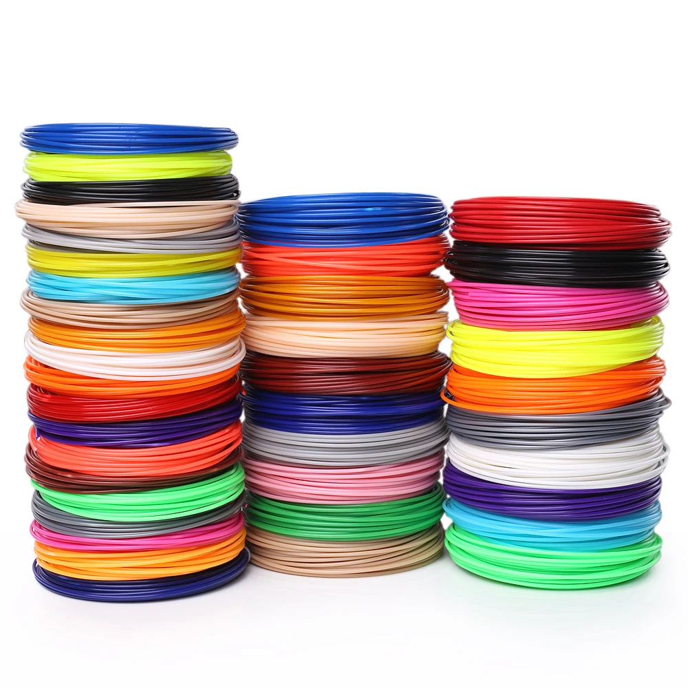 50/100/200 meter ABS PLA 1.75 mm filament plastic for 3d pen No pollution materials 3 d printer pen refills kids birthday gifts