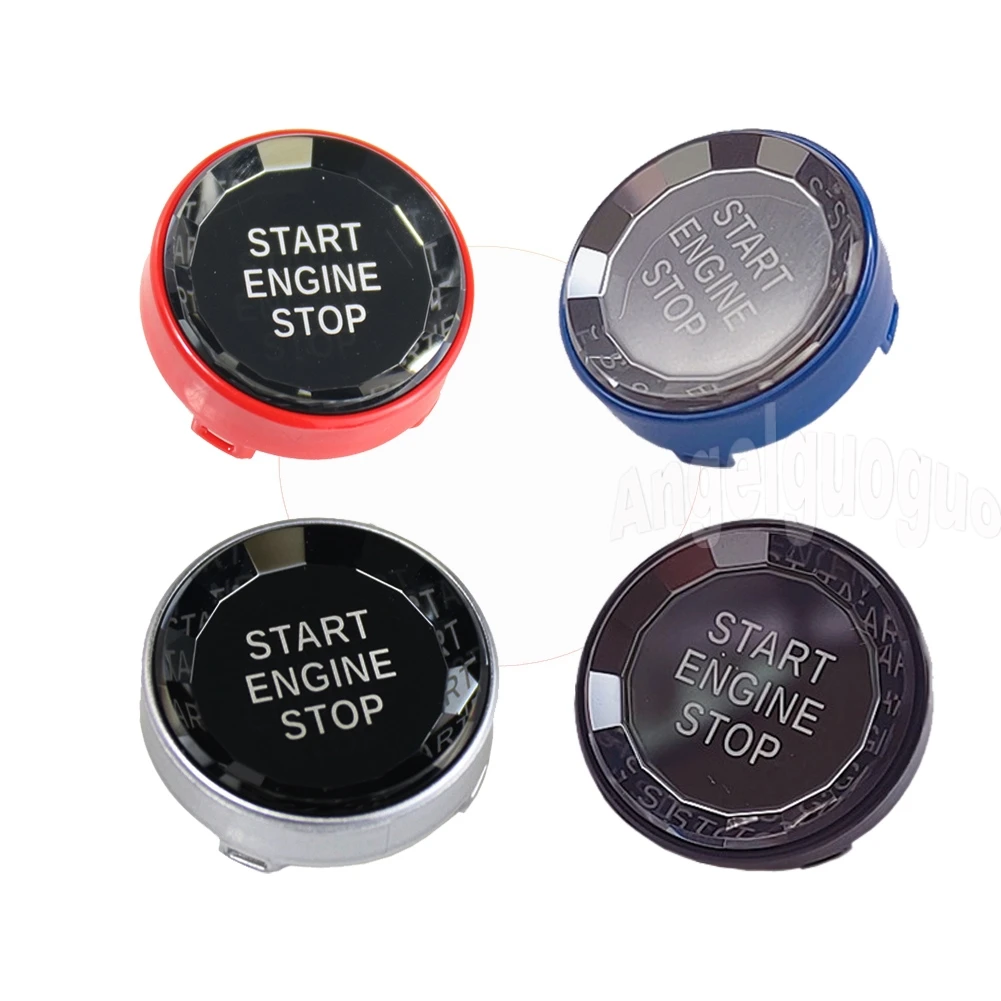 Car Crystal style START STOP Engine  Button Replace Cover Switch Key for BMW X1 X5 E70 X6 E71 Z4 E89 E90 E91 E60 E87 E92