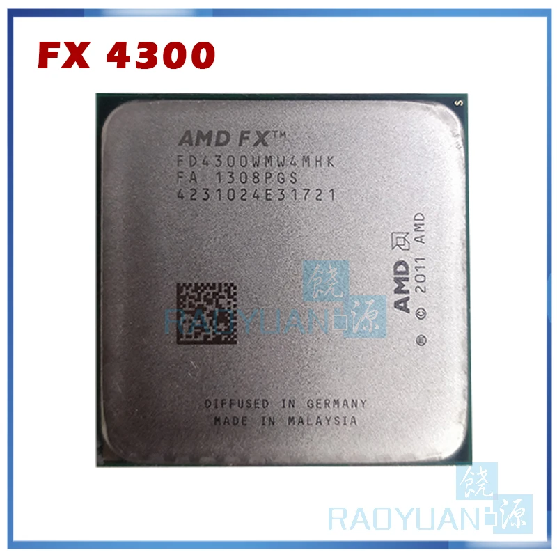 AMD FX Series FX4300 3.8GHz Quad-Core CPU Processor FX 4300 FD4300WMW4MHK 95W Socket AM3+