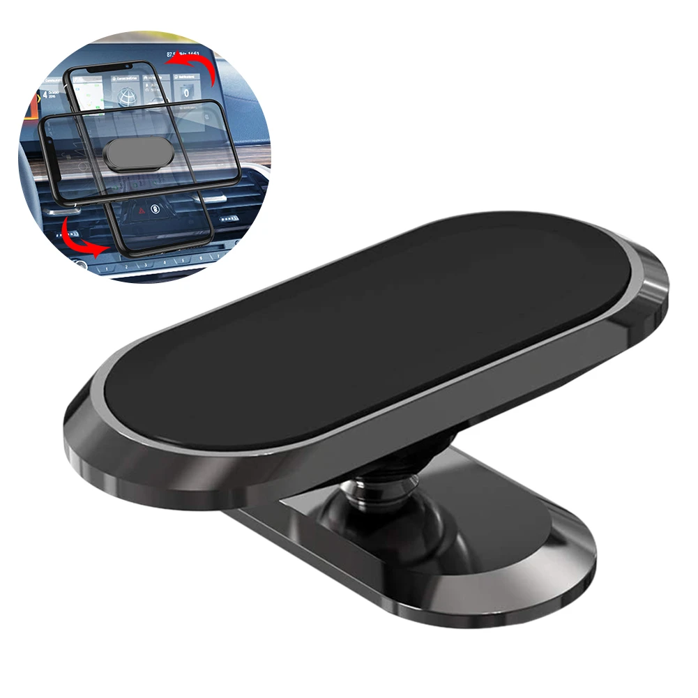 Magnetic Car Phone Holder 360 Degree Rotating Anti-slip Bracket Mobilephone Hold Clip For Phone In Car Bracket