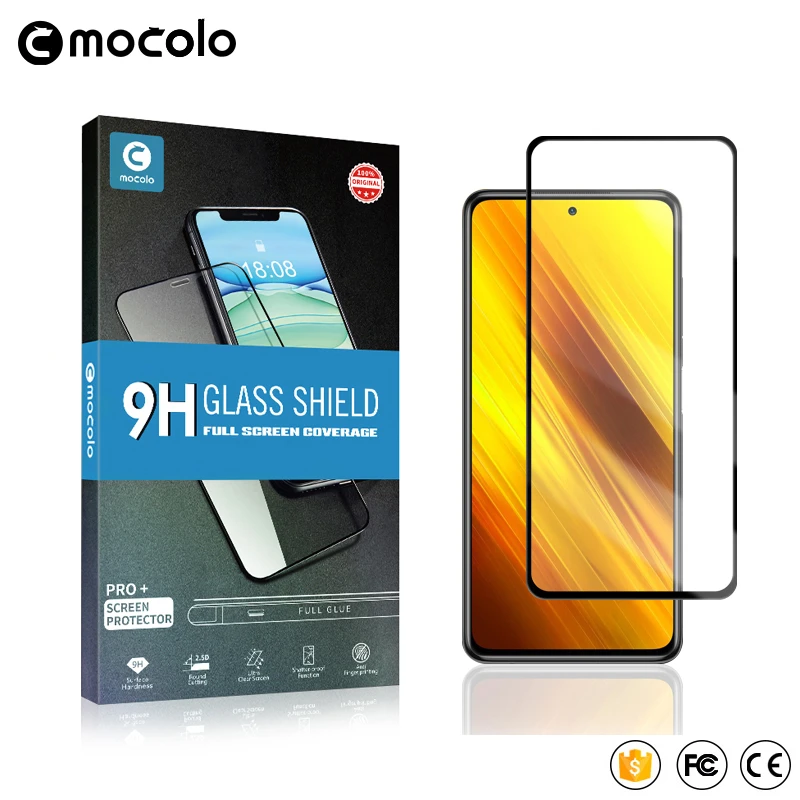 Mocolo 2.5D 9H Full Screen Tempered Glass Film On For Pocophone Poco X3 NFC Pro PocoX3 X3Pro X3NFC X 3 128/256 GB Protective