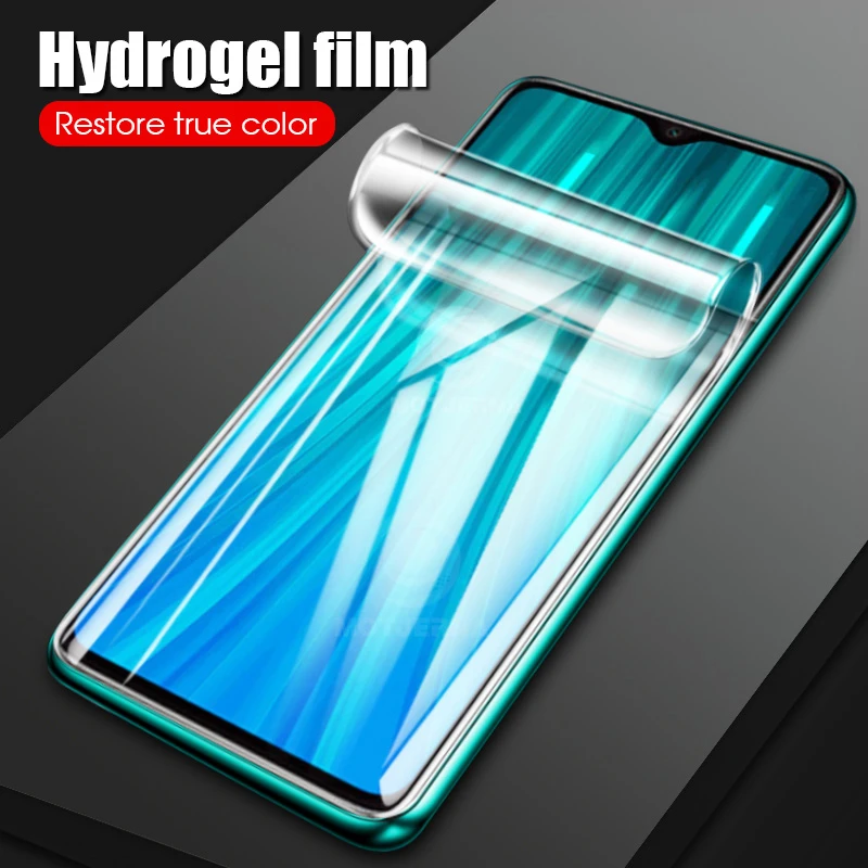 Transparent Hydrogel Film For Xiaomi Redmi Note 8 Pro 8Pro 8T 9s 9 10 Pro Max 10S Glass Screen Protector Soft Film Redmi 9 9A 9C