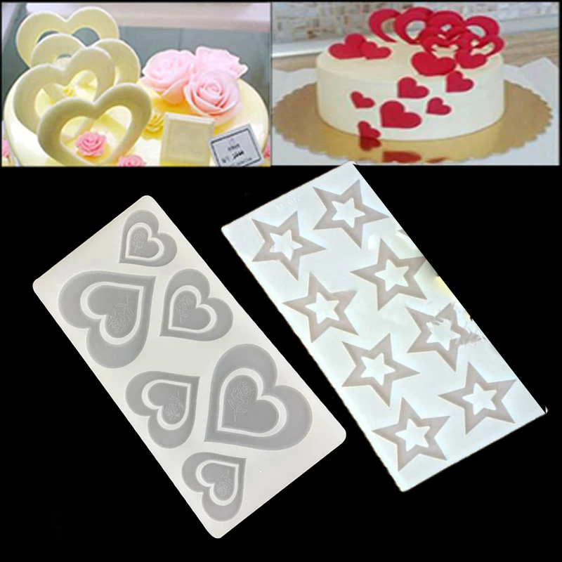 Hot DIY 3D Star Shape Silicone Mold Cake Decorating Tools Cupcake Silicone Mold Chocolate Mould Decor Muffin Pan Baking New