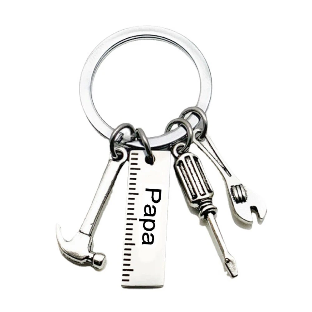 Dad Keychain Mechanic's Keychain Father's Day Gifts Car Lover Gift Tools Gift Dad Keychain Hand Stampe Souvenir Gift