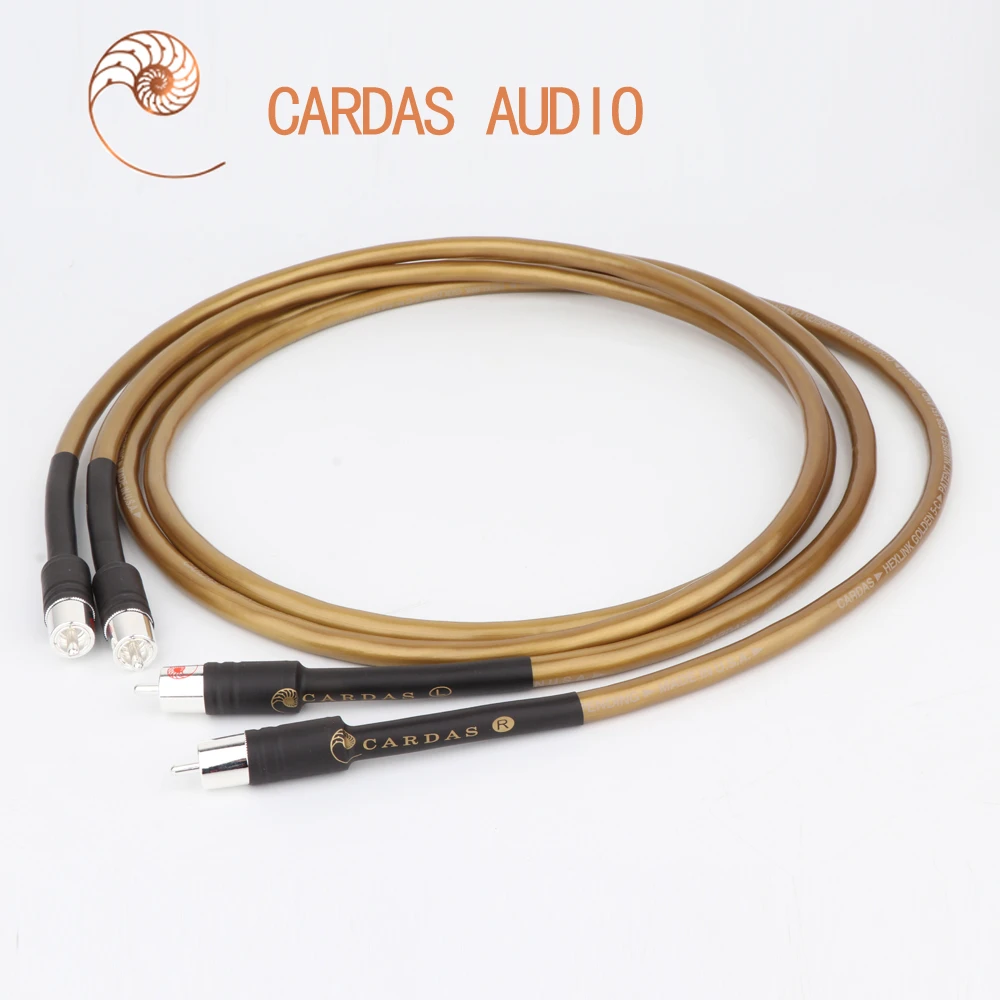 1pair Cardas hifi rca jack cable High Quality OFC pure copper plated silver 2RCA to2 RCA Audio or 2XLR to 2XLR Cable Line Wire