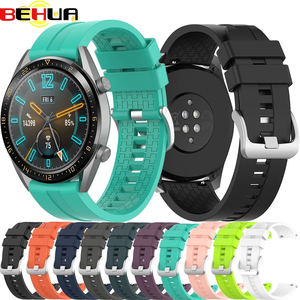 22mm Wrist Straps Band for Huawei Watch GT 42mm 46mm smartwatch Strap for huawei watch GT 2 GT2 46mm Bands Sport belt bracelet