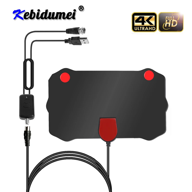 Kebidumei 1080P Indoor Digital TV Antenna HD HDTV Antena DVB-T/T2 DVB T/T2 DVBT2 Cable TV Antena UHF VHF DTV Antennas Aerial