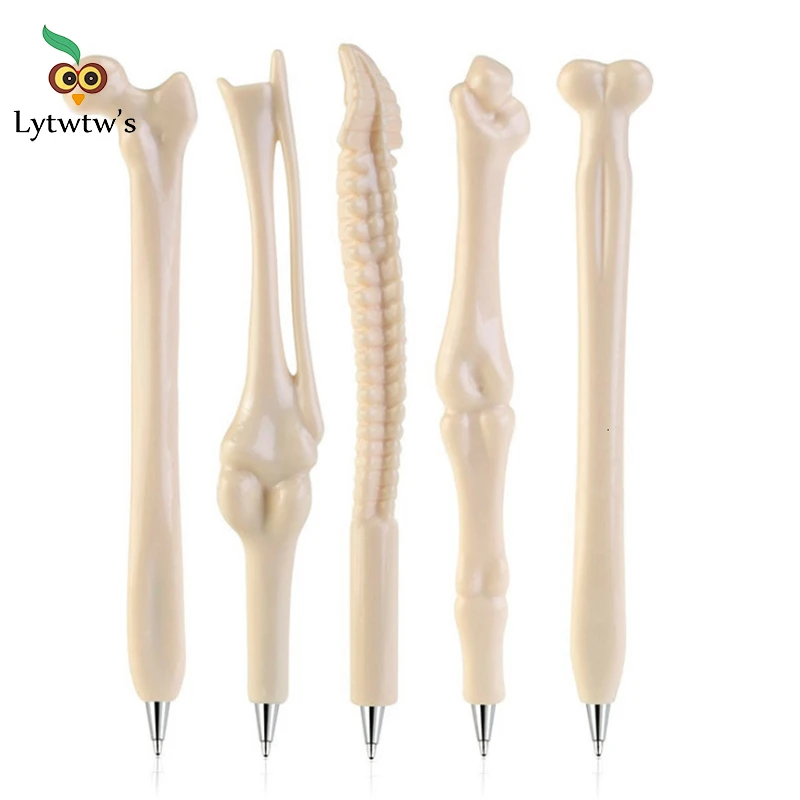 1 Pieces Lytwtw's Creative Ballpoint Pen Human Bones Funny School Office Supplies Novelty Kids Gift Reward cute kawaii Refill