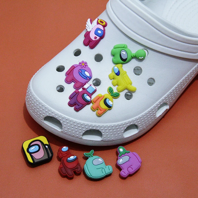 High-Quality New Style Crocs Shoe Accessories Jibz Children's Favorite Various Game Characters Charm PVC Shoe Accessories