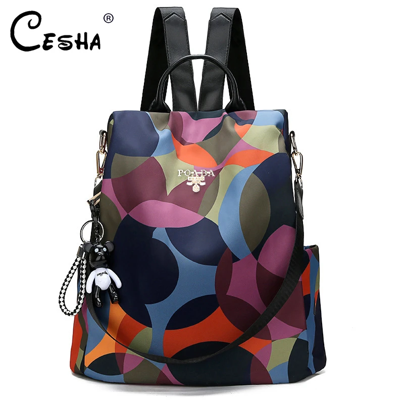 Fashion Anti Theft Women Backpack Durable Fabric Oxford School Bag Pretty Style Girls School Backpack Female Travel Backpack